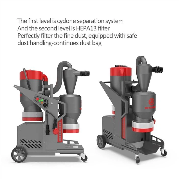 Industrial Water Aspiradora Wet Dry Industrial Power Long Suction Vacuum Cleaners For Concrete Grinders